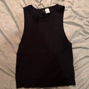 Black tank top